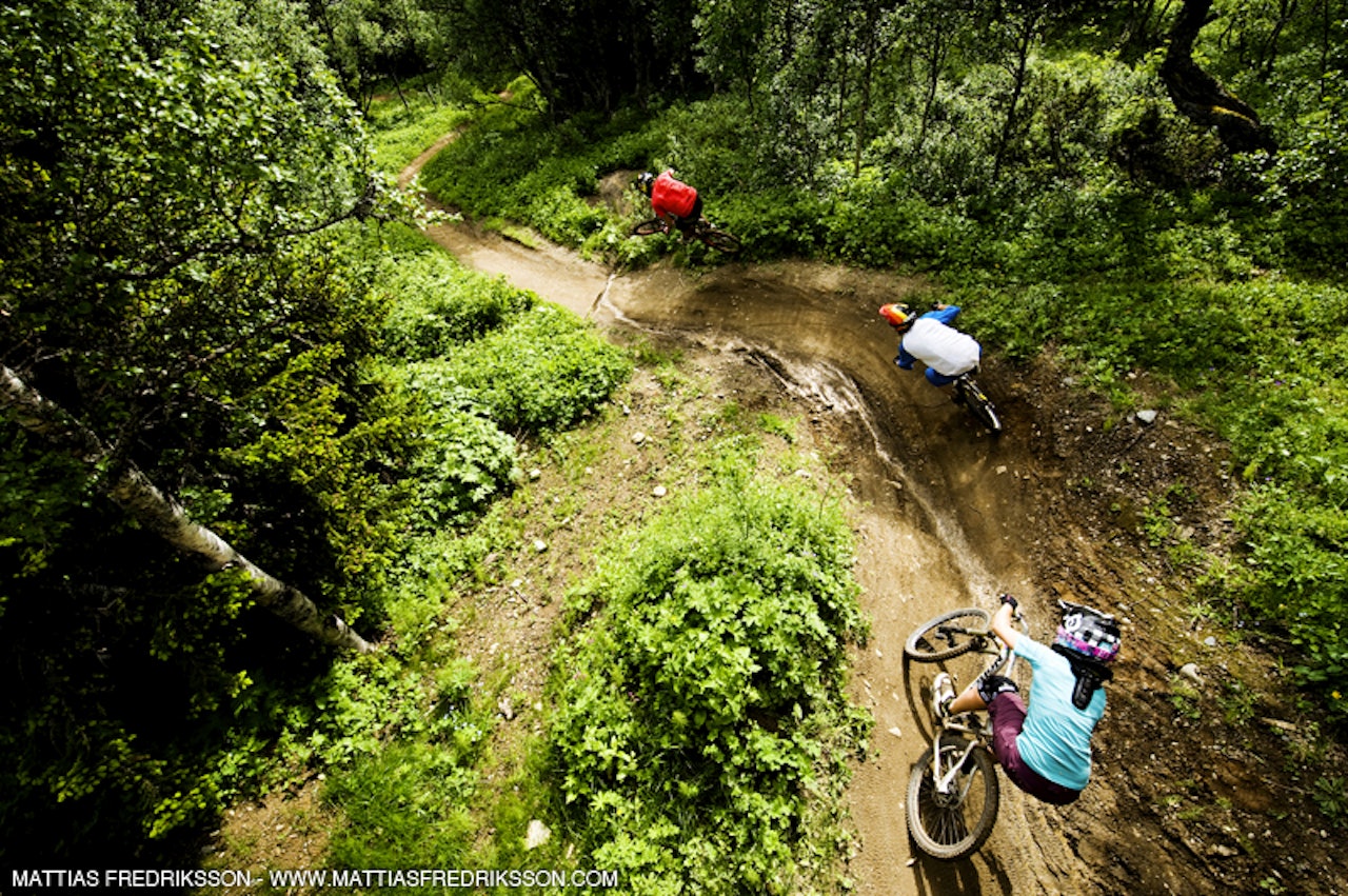 FET SYKLING: Åre Bike Park kan gi ekstremt mye moro på to hjul. Den første helga i juli er det sykkelfestival i svenskenes skihovedstad. Foto: Mattias Fredriksson FET SYKLING: Åre Bike Park kan gi ekstremt mye moro på to hjul. Den første helga i juli er det sykkelfestival i svenskenes skihovedstad. Foto: Mattias Fredriksson