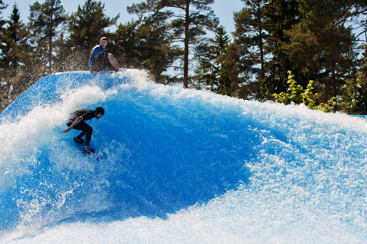 PÅ HJEMMEBANE: Tor Kleppen koser seg i Bø Sommarland. Foto: Daniel Mikkelsen. PÅ HJEMMEBANE: Tor Kleppen koser seg i Bø Sommarland. Foto: Daniel Mikkelsen.