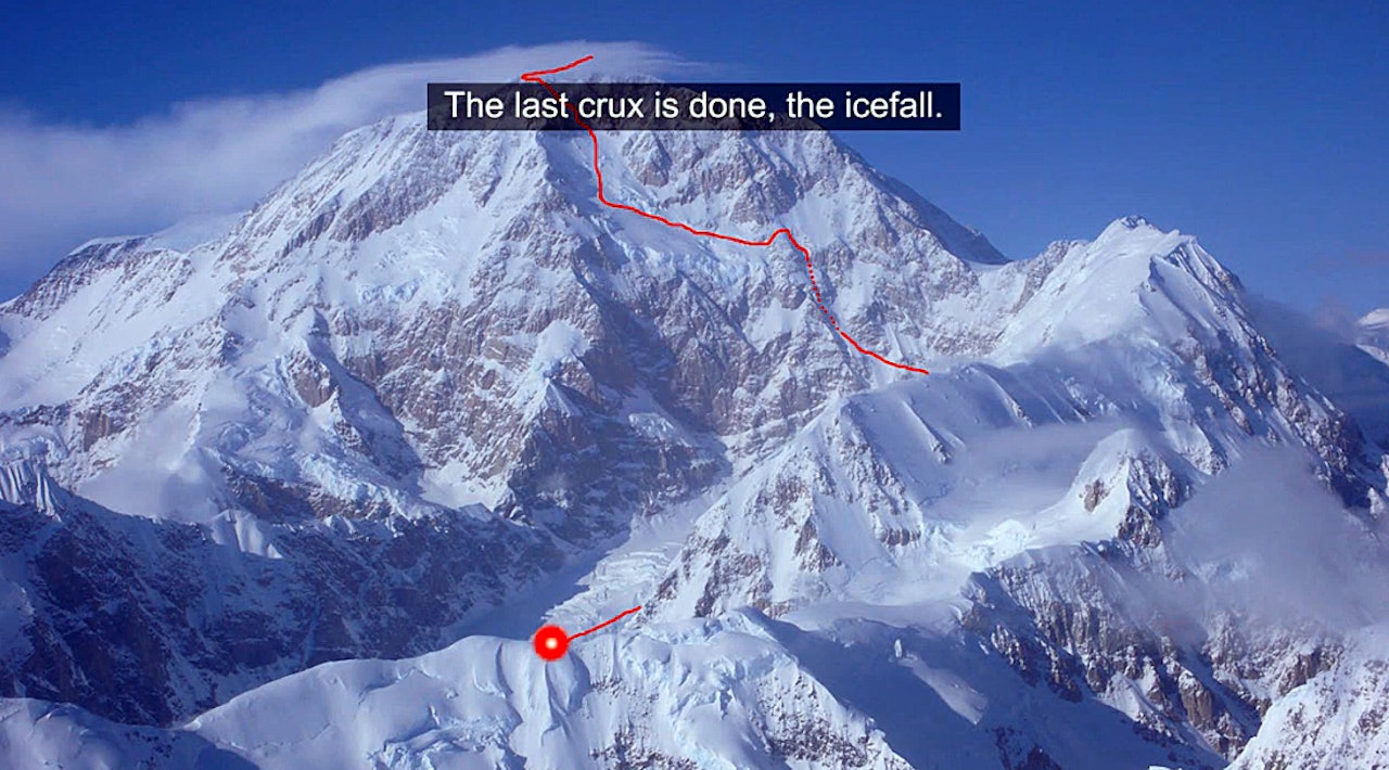 DRØY RUTE: Andreas Fransson hadde litt av en tur ned sørvegen på Denali. DRØY RUTE: Andreas Fransson hadde litt av en tur ned sørvegen på Denali.