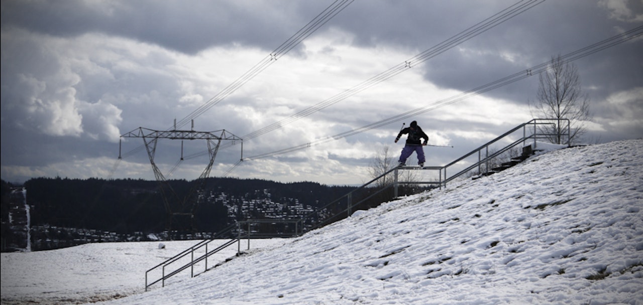 RAILS: Både urban-, pudder- og parkkjøring er med i filmen. Bilde: PYP RAILS: Både urban-, pudder- og parkkjøring er med i filmen. Bilde: PYP