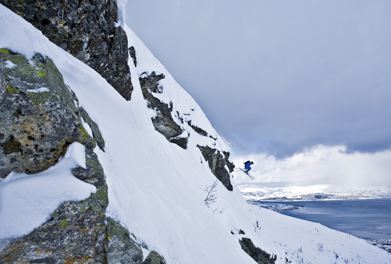 DJEVELBERGET: Her blir det forbudt å ferdes så fort heisene i Tromsø alpinsenter åpner. Foto: Jens Morten Øvrevoll