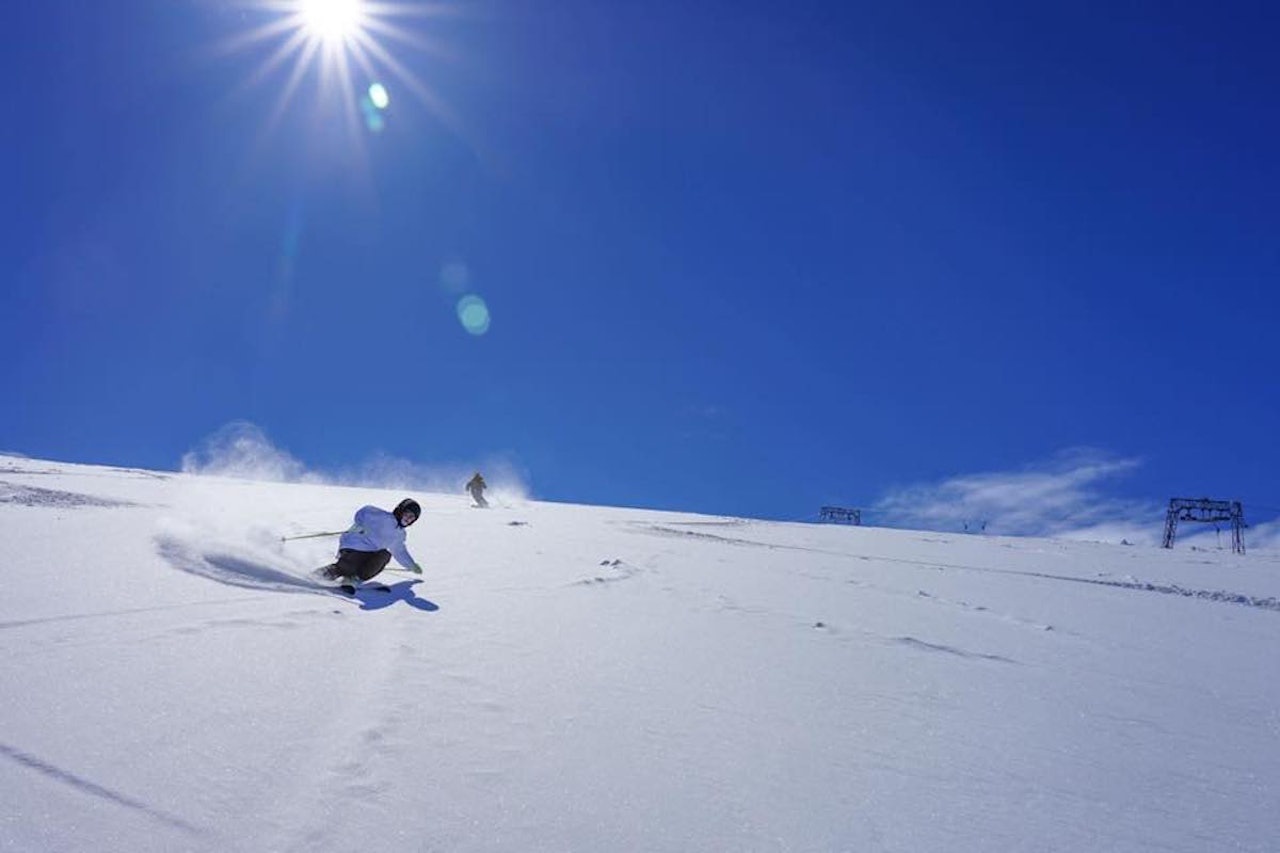 Strøkne forhold under åpningshelga på Folgefonna. Foto: Folgefonna Strøkne forhold under åpningshelga på Folgefonna. Foto: Folgefonna
