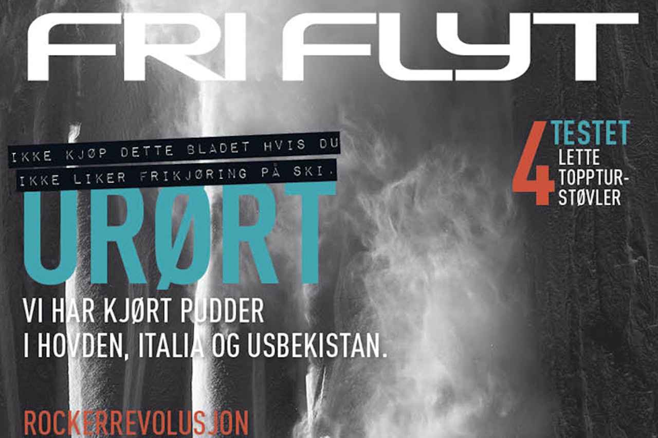 FRI FLYT 87: Ian McIntosh pryder forsida på siste utgave av Fri Flyt.