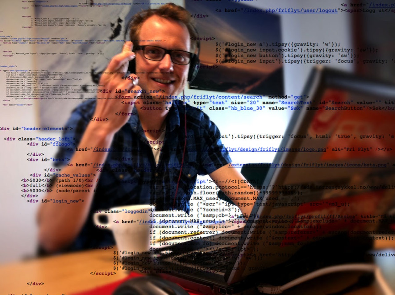 NY NETTSIDE: www.friflyt.no har fått en etterlengtet ansiktsløftning, og en sliten webutvikler Jon Arvid Ludviksen kan slappe av (litt)! Foto: CN NY NETTSIDE: www.friflyt.no har fått en etterlengtet ansiktsløftning, og en sliten webutvikler Jon Arvid Ludviksen kan slappe av (litt)! Foto: CN