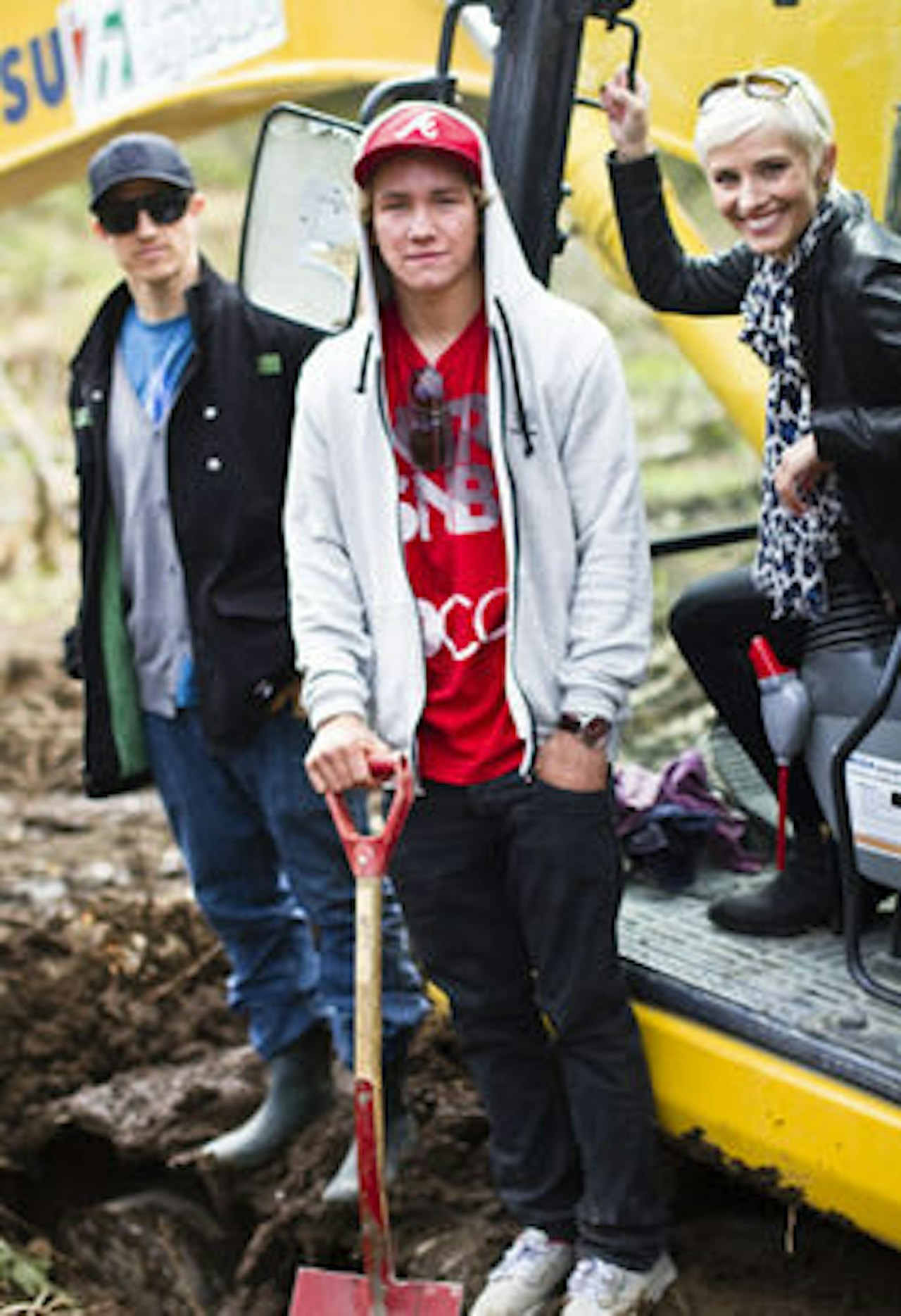 FØRSTE SPADETAK: Terje Håkonsen, Emil André Ulsletten og Anne Rimmen. FØRSTE SPADETAK: Terje Håkonsen, Emil André Ulsletten og Anne Rimmen.