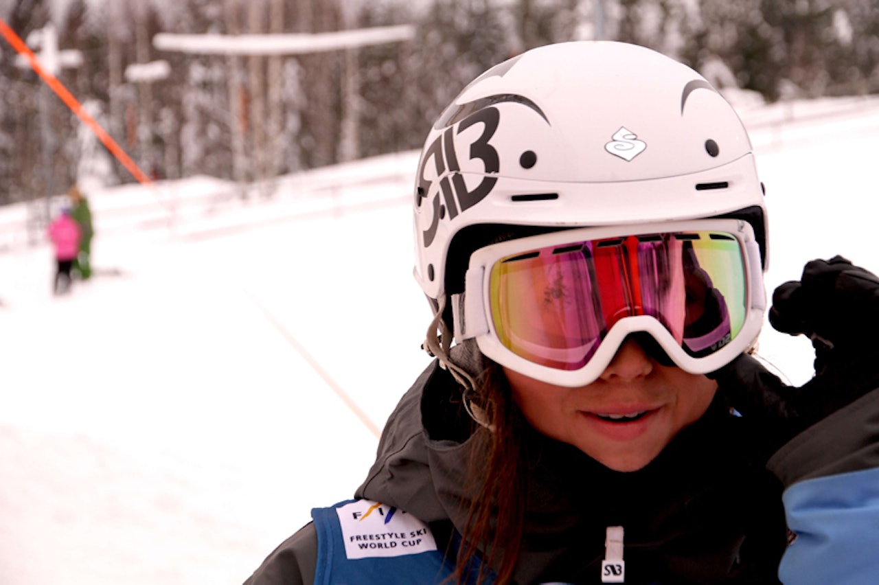 LEDER FØR FINALEN: Linn Ida Murud gikk til topps i sin første internasjonale slopestylekonkurranse! Foto: Christopher Frankum