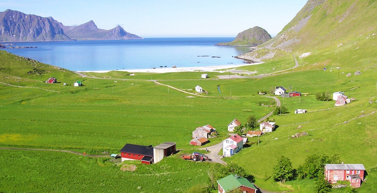 NORGES VAKRESTE STED?: Hauklandstranda i Lofoten kan bli kåret til Norges vakreste perle. NORGES VAKRESTE STED?: Hauklandstranda i Lofoten kan bli kåret til Norges vakreste perle.