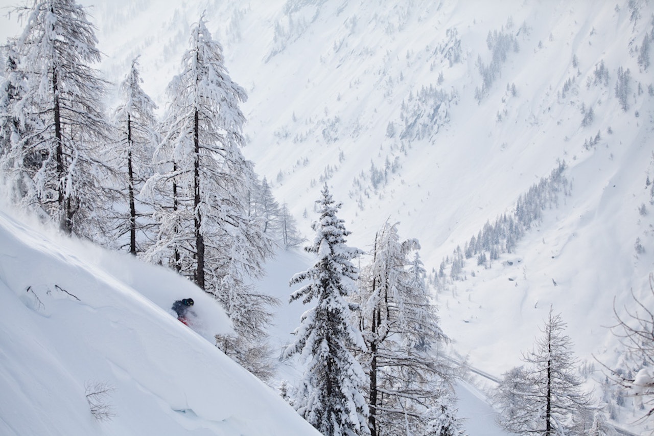 NOK SNØ: Fri Flyt fikk også noen drømmedager på ski med Ane Enderud og Lucas Swieykowsky (bilde) rundt Vallorcine. Foto: Christian Nerdrum NOK SNØ: Fri Flyt fikk også noen drømmedager på ski med Ane Enderud og Lucas Swieykowsky (bilde) rundt Vallorcine. Foto: Christian Nerdrum