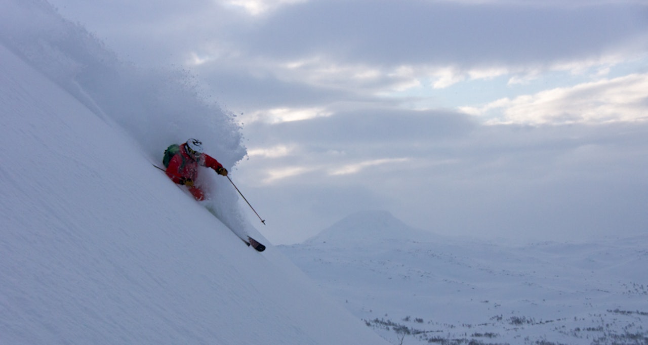 FILEFJELL: Henning Skjetne finner godsnø på Filefjell. Foto: Magnus Davidsen FILEFJELL: Henning Skjetne finner godsnø på Filefjell. Foto: Magnus Davidsen