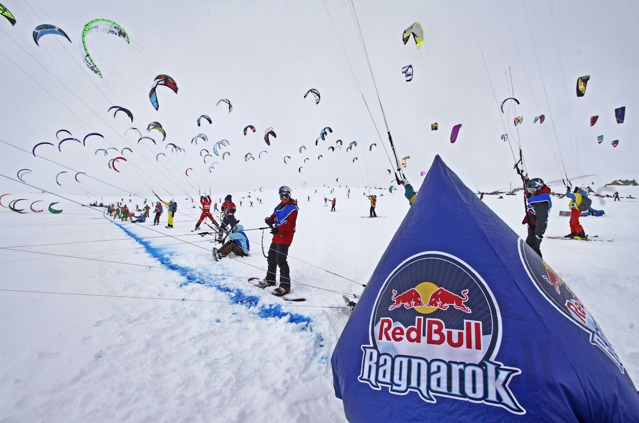 STOR INTERESSE: 200 kitere stilte til start på årets Red Bull Ragnarok, og hele 400 sto på venteliste. 