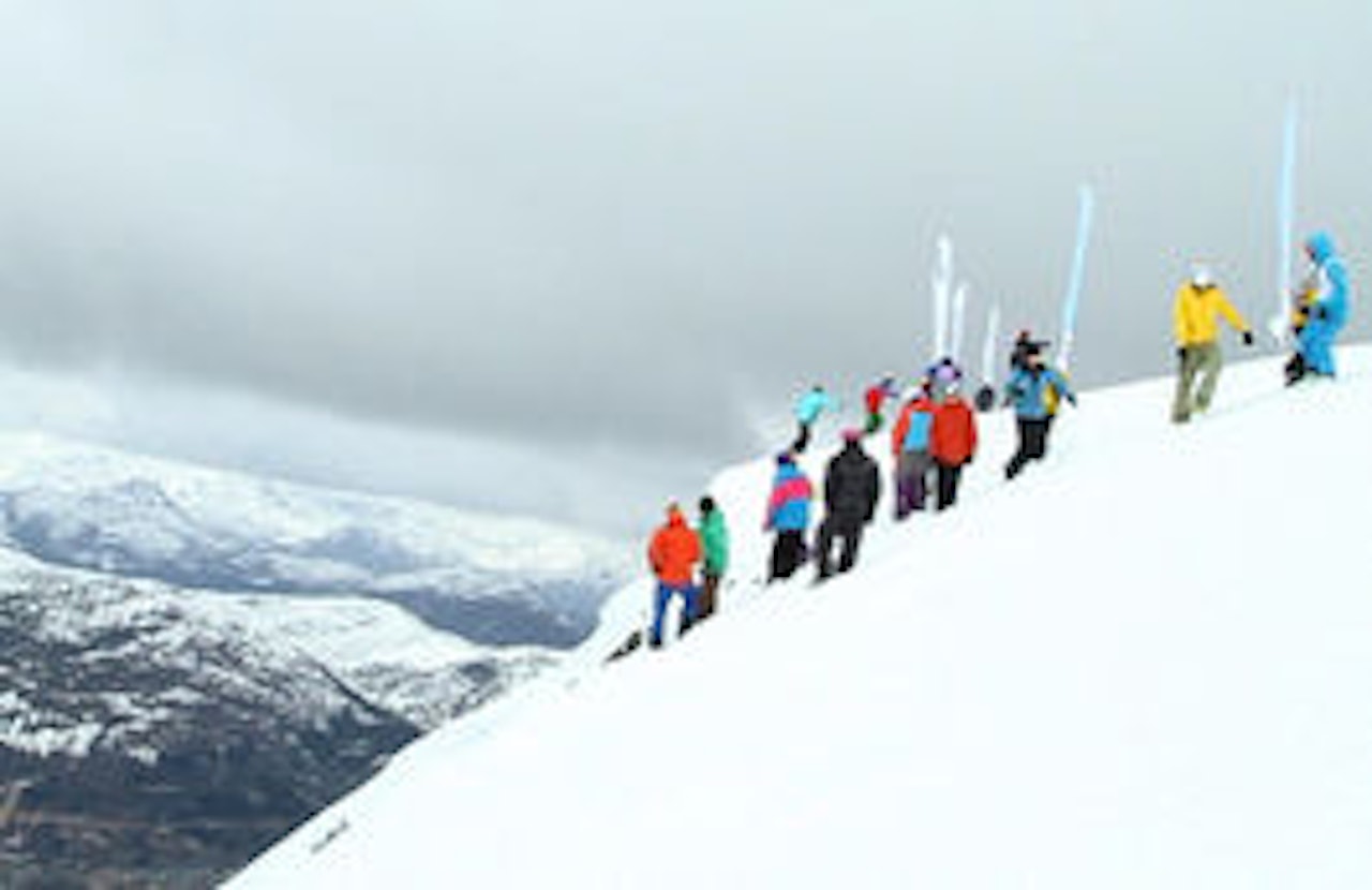 SUNNMØRSALPENE: Slik så det ut på Nivane i dag. SUNNMØRSALPENE: Slik så det ut på Nivane i dag.