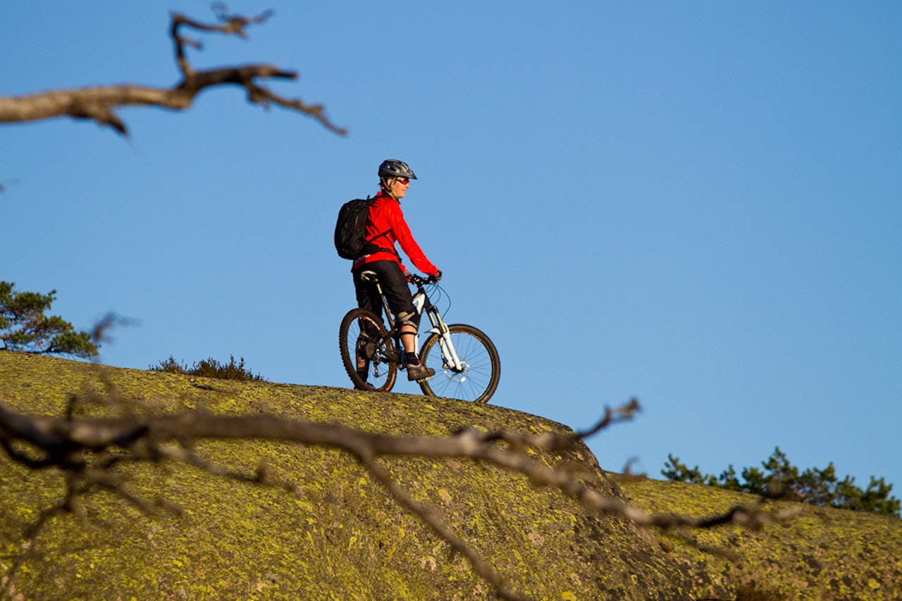 FINT: Melanie Meynet slapper av mellom øktene på fete stier rundt Canvas Hotel. Foto: Simen Berg FINT: Melanie Meynet slapper av mellom øktene på fete stier rundt Canvas Hotel. Foto: Simen Berg