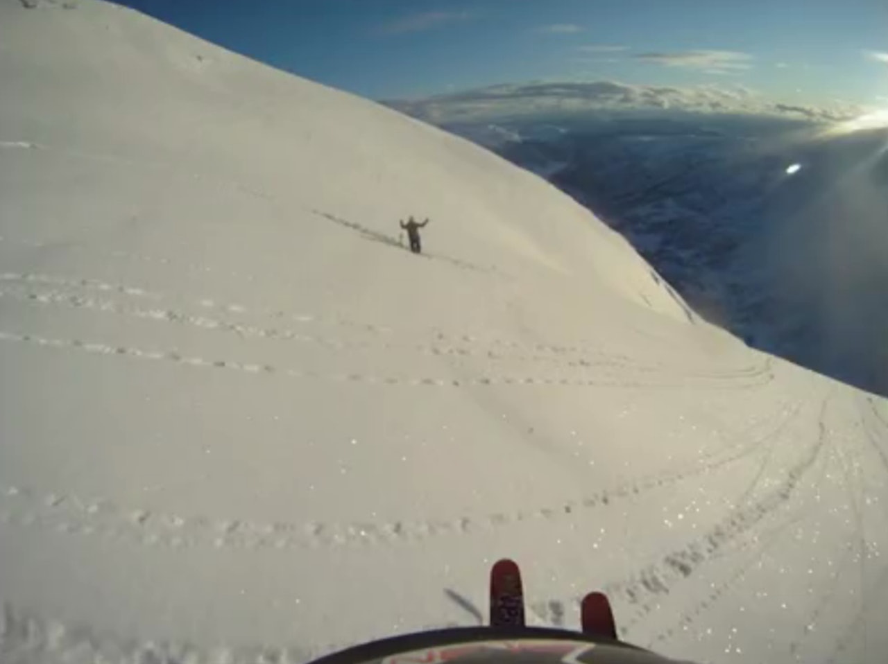 20 I STIL: Lars Tore Lesteberg har fått kryssa av mange skidager i Sogndal i vinter. 