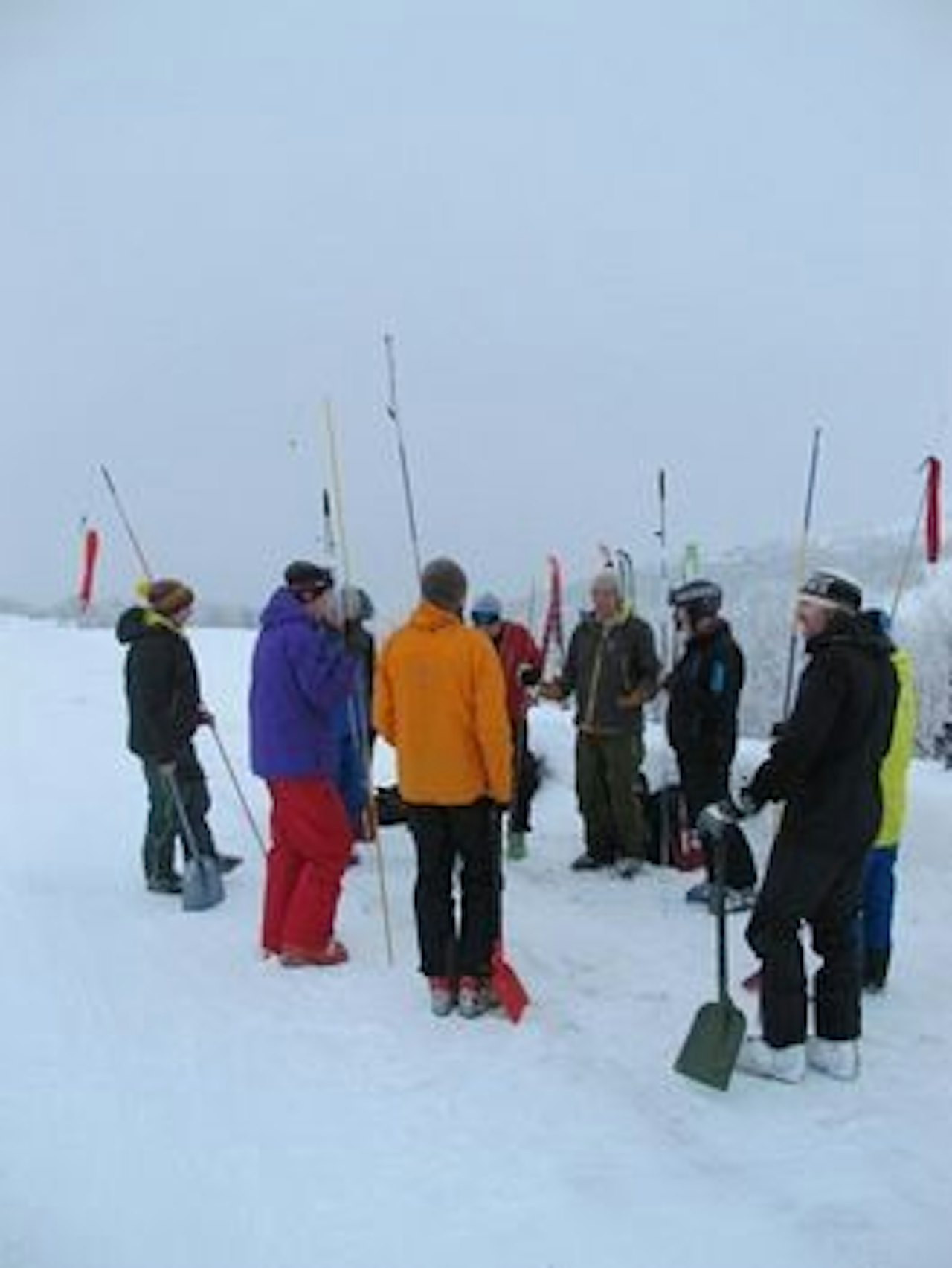 SIKKERHET: Skredkurs under High Camp Harahorn i vinter.
