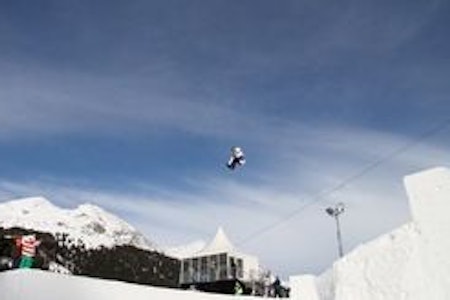 PÅ TREDJE: Boardercross-Olafsen er klar for slopestylesemi i Davos. Foto: Thomas Harstad