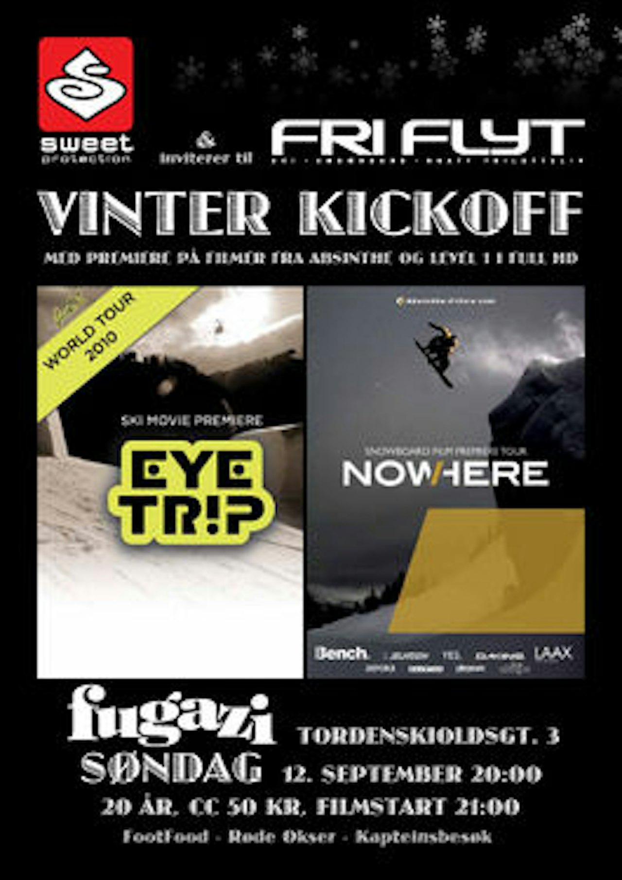 Premiere på toppfilmer fra Absinthe Films og Level 1 Productions søndag 12.september. Premiere på toppfilmer fra Absinthe Films og Level 1 Productions søndag 12.september.