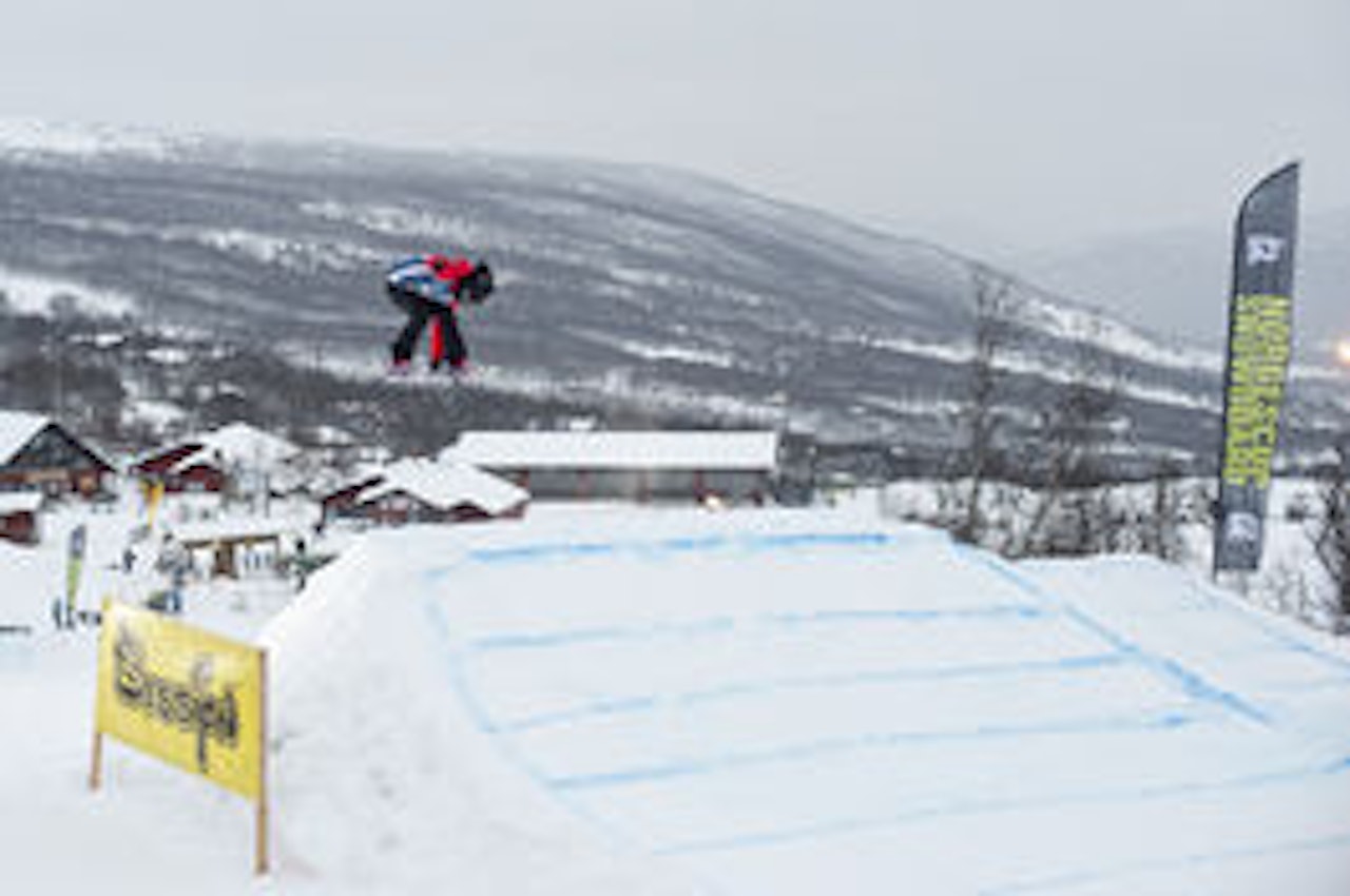 VANT BEST TRICK: Anette Bandidos gjorde en corket backside 540 på Geilo. VANT BEST TRICK: Anette Bandidos gjorde en corket backside 540 på Geilo.
