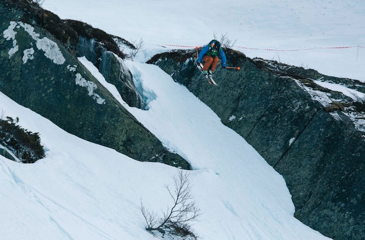 MELDT MILDT: Værvarselet for Voss til helga sier mildt vær og hard kjøring. Her fra fjorårets konk. Bilde: Chris Baldry/Voss Freeride MELDT MILDT: Værvarselet for Voss til helga sier mildt vær og hard kjøring. Her fra fjorårets konk. Bilde: Chris Baldry/Voss Freeride