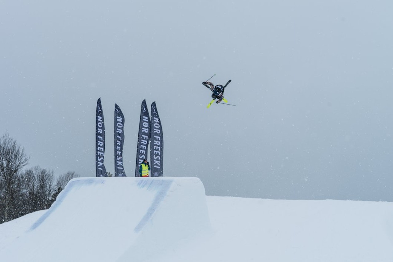 NORGESMESTERE: Favorittene innfridde under norgesmesterskapet i big air og slopestyle i helga. Foto: Nor Freeski NORGESMESTERE: Favorittene innfridde under norgesmesterskapet i big air og slopestyle i helga. Foto: Nor Freeski