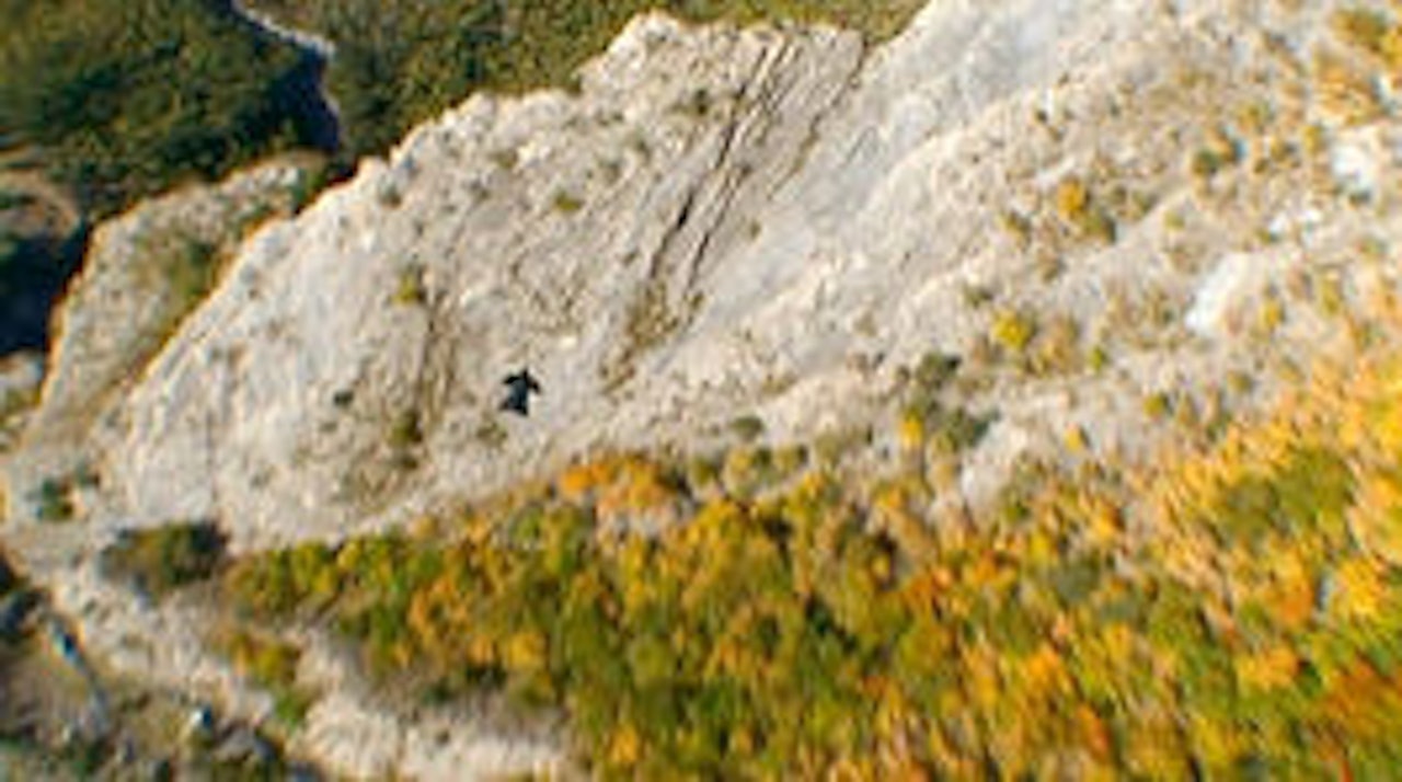 GÅR UNNA: Se vingedrakt-scener fra Kommandør Treholt & Ninjatroppen med Espen Fadnes. GÅR UNNA: Se vingedrakt-scener fra Kommandør Treholt & Ninjatroppen med Espen Fadnes.