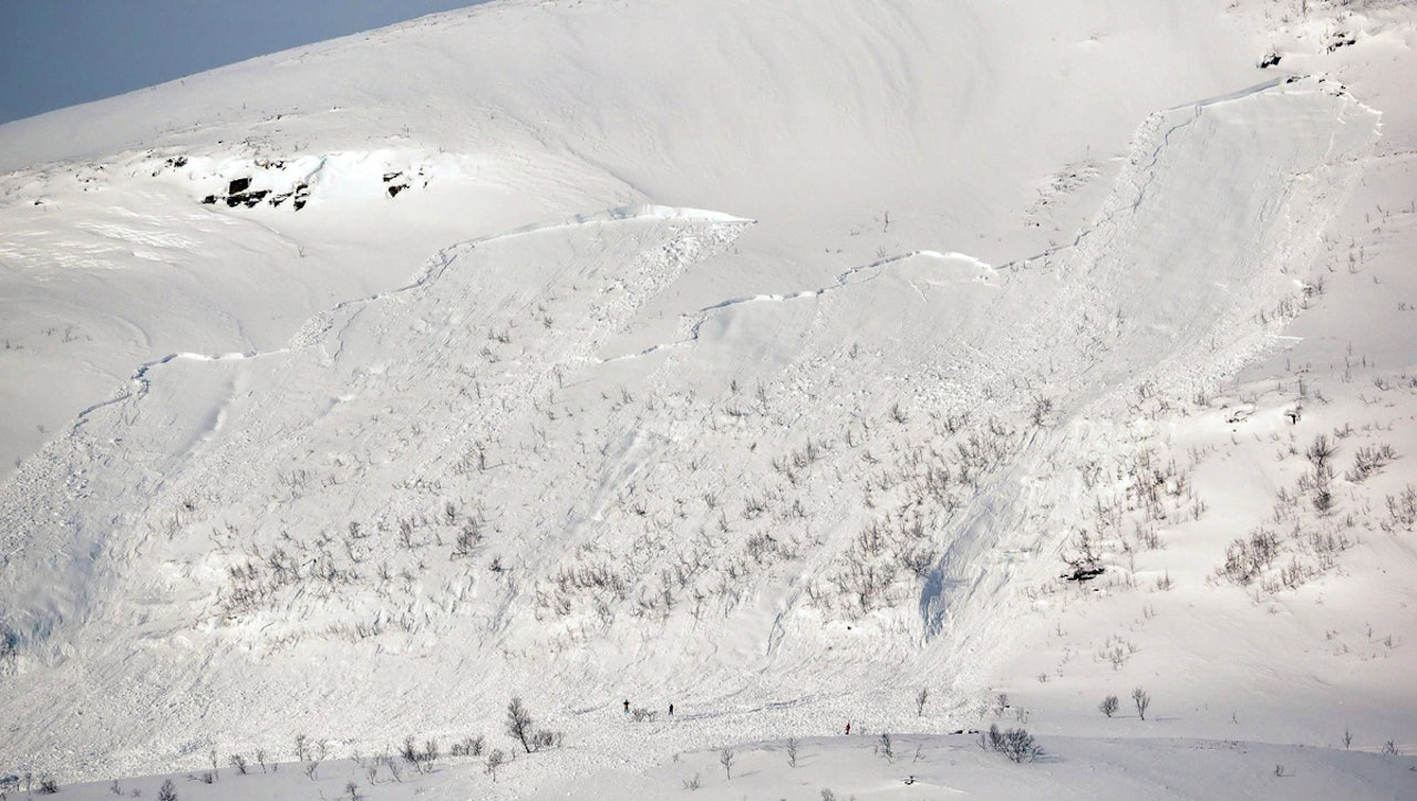 NÆRE PÅ: Ingen ble skadet da dette skredet ble utløst av to skikjørere i Tamokdalen torsdag denne uka. Foto: Aadne Olsrud NÆRE PÅ: Ingen ble skadet da dette skredet ble utløst av to skikjørere i Tamokdalen torsdag denne uka. Foto: Aadne Olsrud