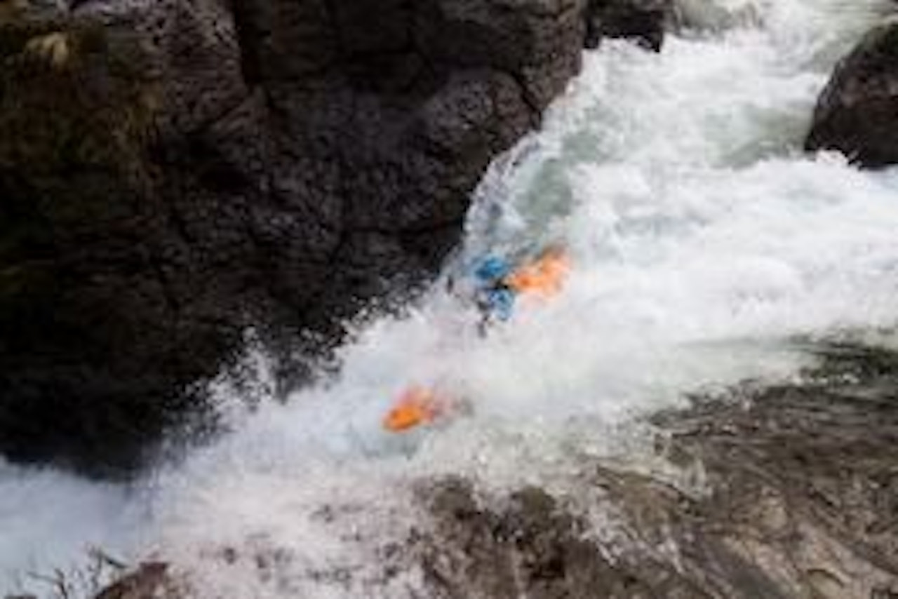 NY FAVORITT: Mariann Sæther på vei ned et av droppene på «Big Bananas»". Foto: Mike Dawson NY FAVORITT: Mariann Sæther på vei ned et av droppene på «Big Bananas»". Foto: Mike Dawson