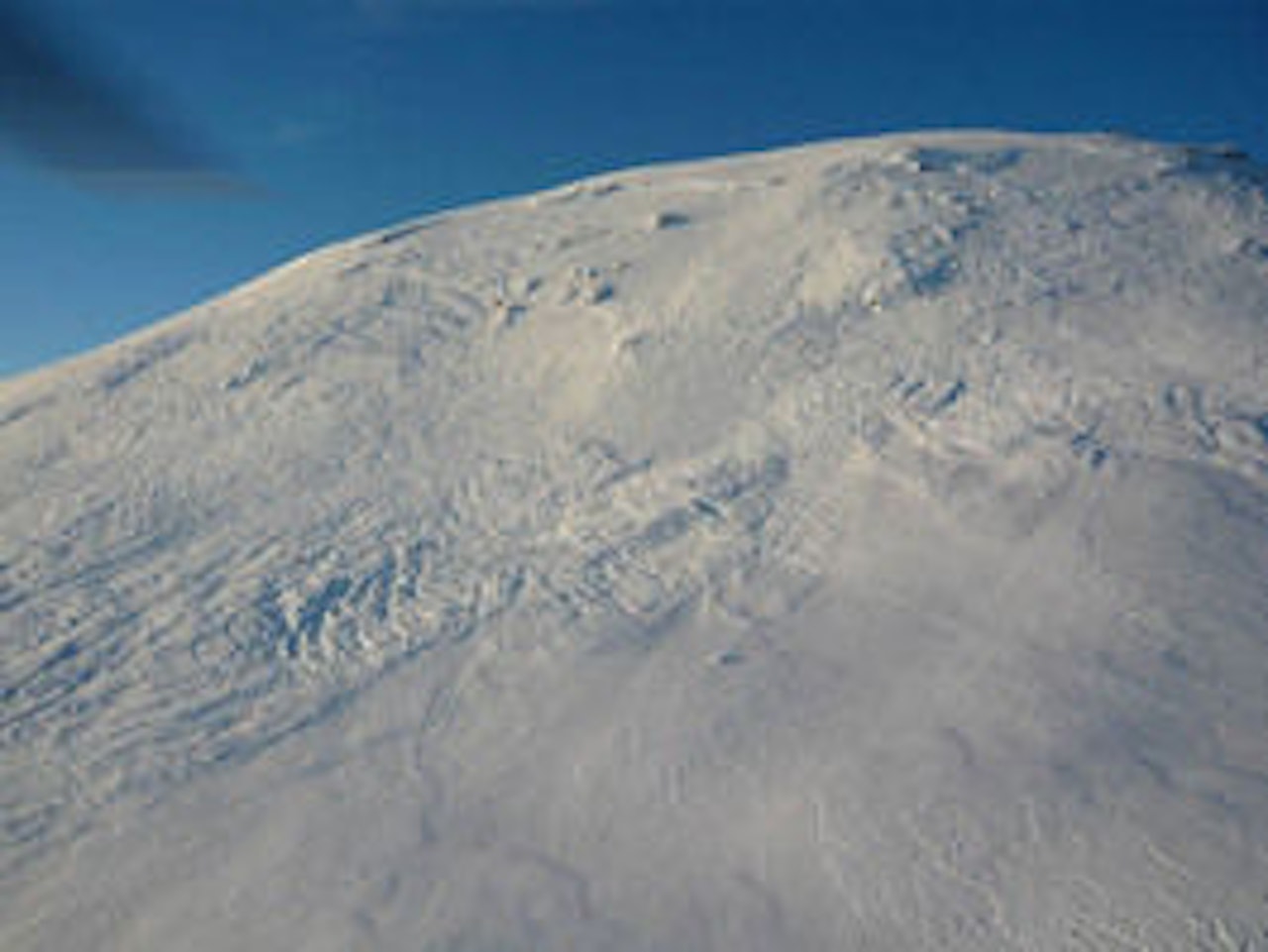 Skredområdet. Foto: Lufttransport Skredområdet. Foto: Lufttransport