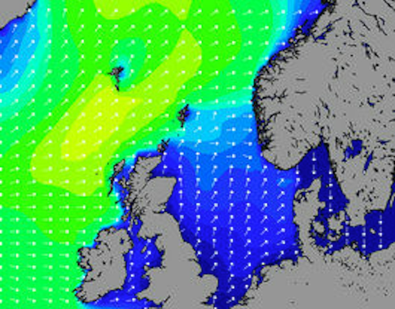 SURFS UP! Et Atlanterhavs-swell kommer inn mot norskekysten de nærmeste dagene. SURFS UP! Et Atlanterhavs-swell kommer inn mot norskekysten de nærmeste dagene.
