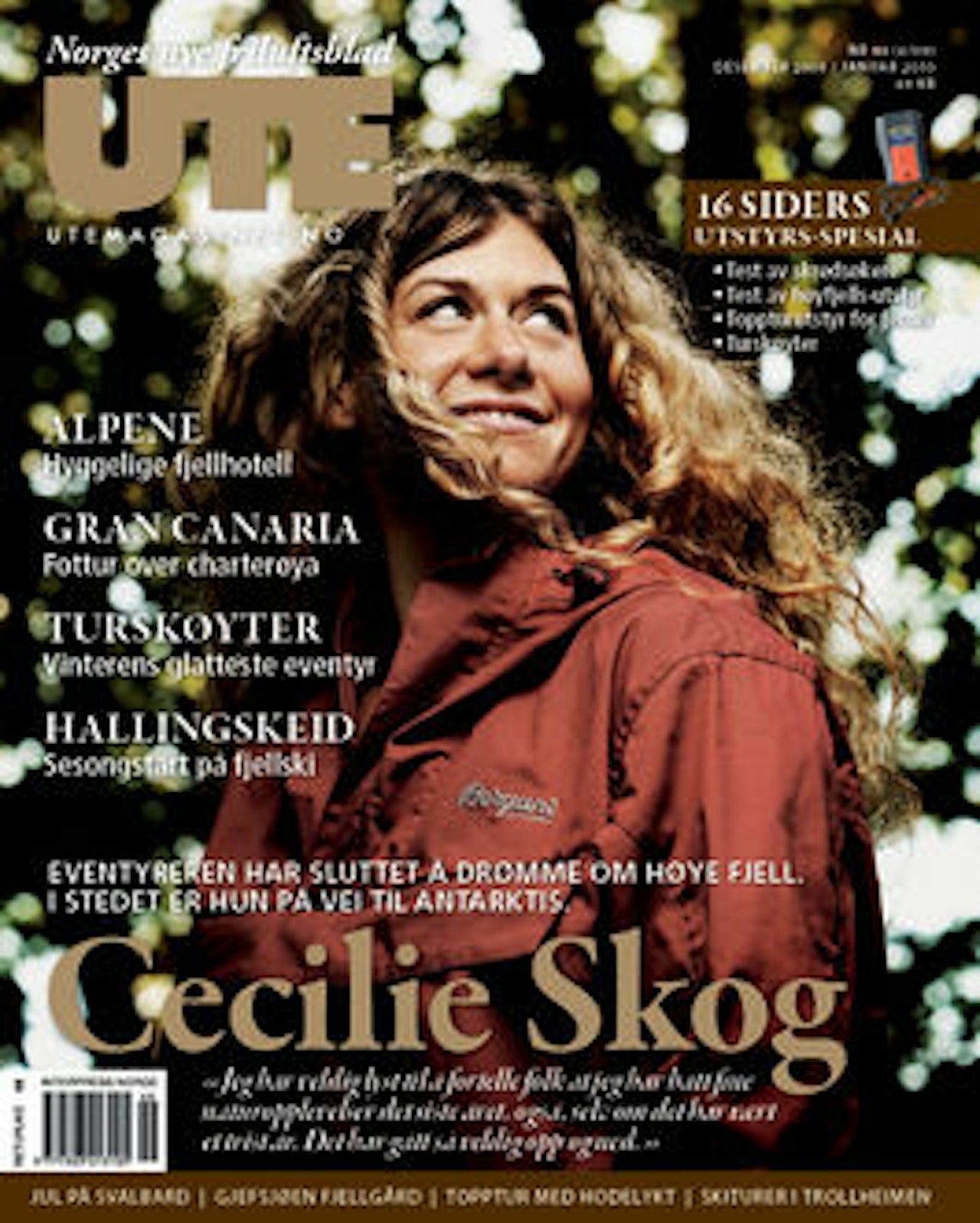 SKOG I UTE: Neste utgave har blant annet et lengre intervju med Cecilie Skog.