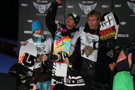 PÅ PALLEN: Andreas kunne feire sesongens første konkurranse med tredjeplass. Foto: NSBF PÅ PALLEN: Andreas kunne feire sesongens første konkurranse med tredjeplass. Foto: NSBF