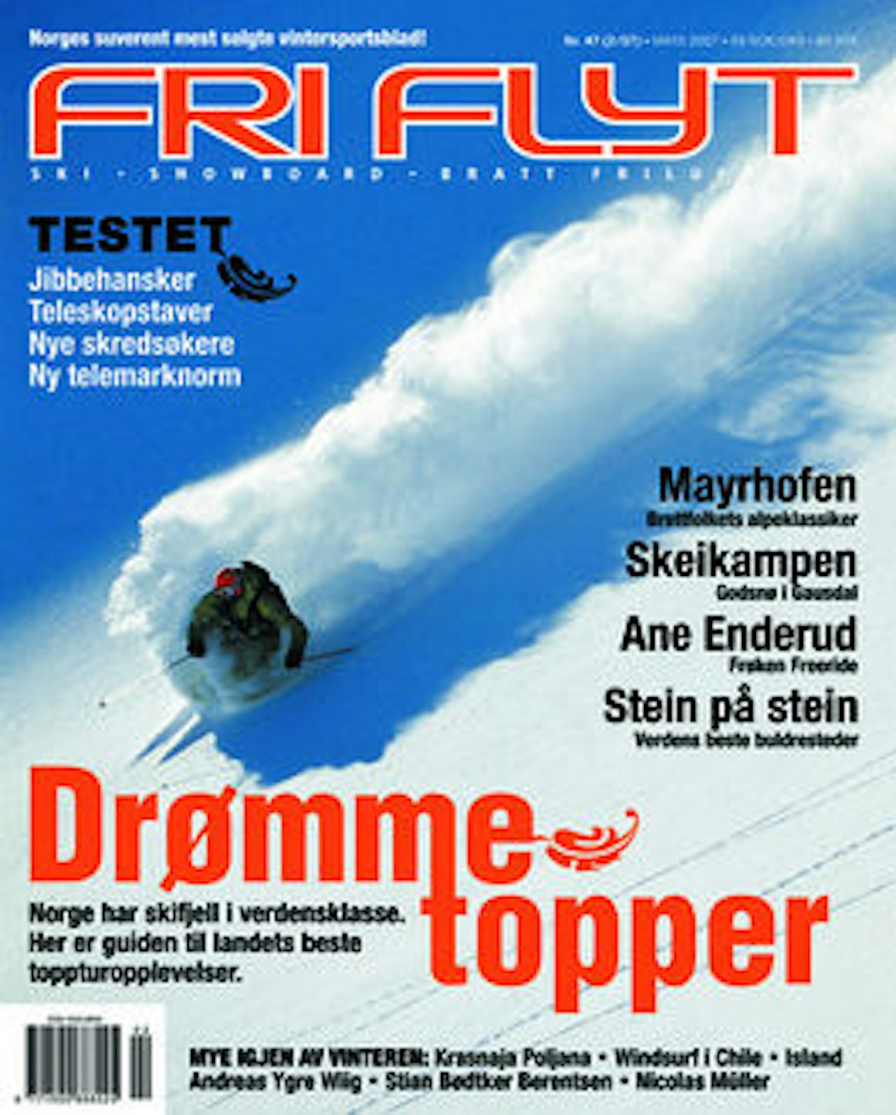 Fri Flyt er landets ledende vintersportsmagasin. Fri Flyt er landets ledende vintersportsmagasin.