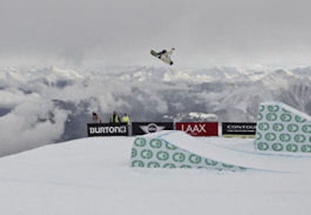 LIVE NÅ: Guttas slopestylefinale i Laax er i gang nå. Foto: Lammehirt/TTR