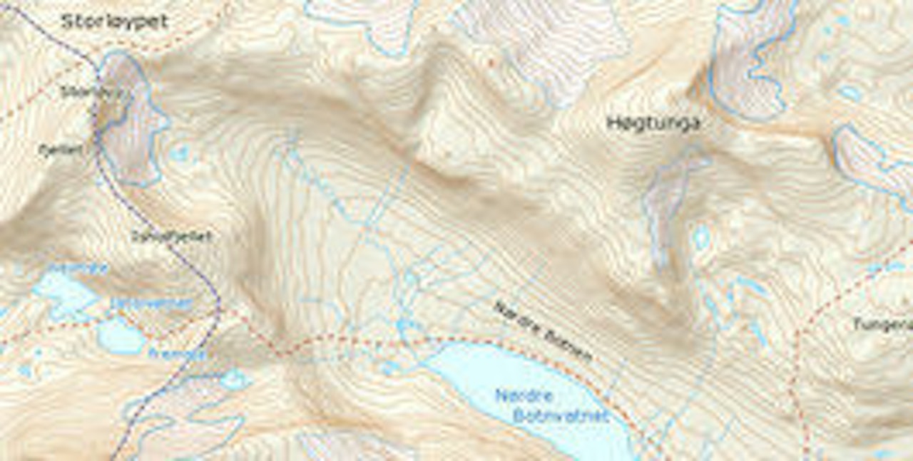 LINJER: Topptur, klatring, sykling, kiting. Kart med kur for alt. Ill: Statens kartverk LINJER: Topptur, klatring, sykling, kiting. Kart med kur for alt. Ill: Statens kartverk
