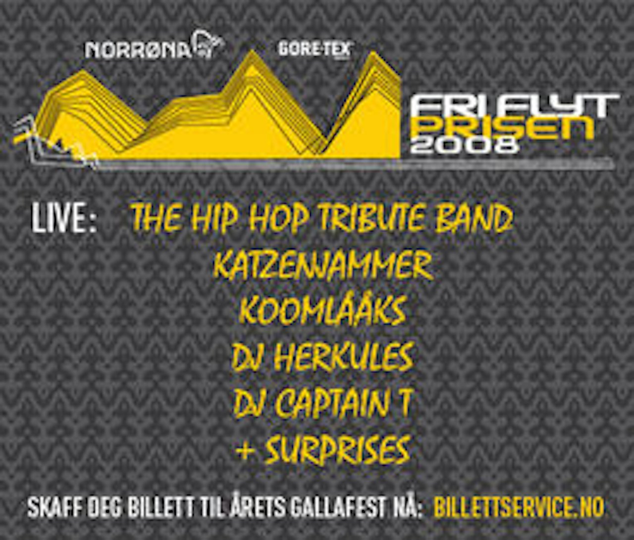 Årets høydepunkt: Fri Flyt Prisen på Sentrum Scene, lørdag 1. november. Årets høydepunkt: Fri Flyt Prisen på Sentrum Scene, lørdag 1. november.