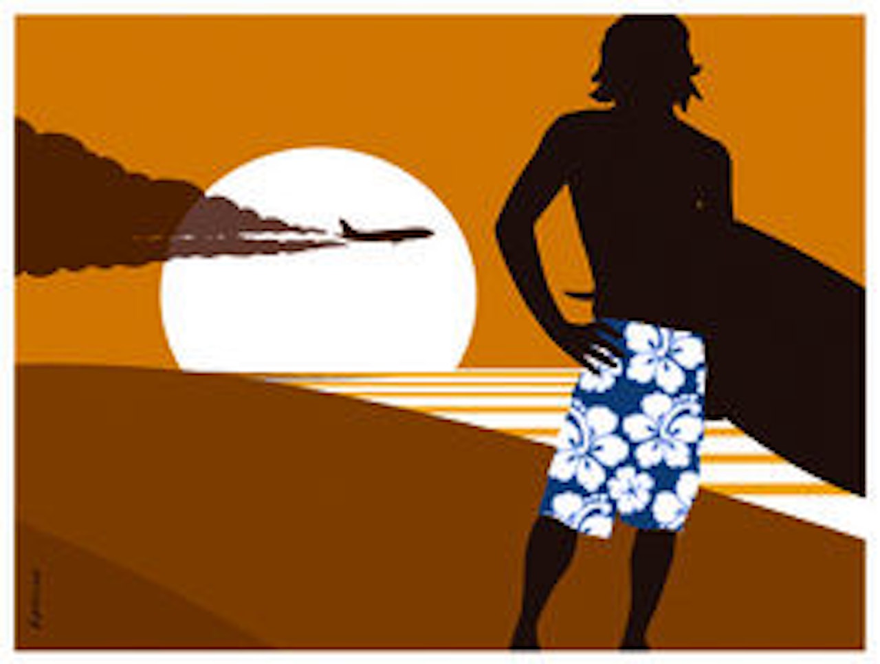 KLIMATRUSSEL: På mittklima.no kan du kjøpe deg bedre samvittighet for flyreisen. Ill: Atle Hansson. KLIMATRUSSEL: På mittklima.no kan du kjøpe deg bedre samvittighet for flyreisen. Ill: Atle Hansson.