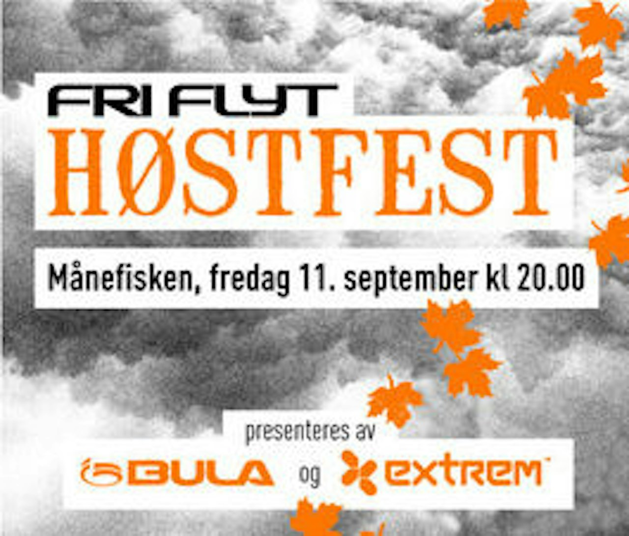 Hele tre filmpremierer står på programmet under Fri Flyts Høstfest! Hele tre filmpremierer står på programmet under Fri Flyts Høstfest!