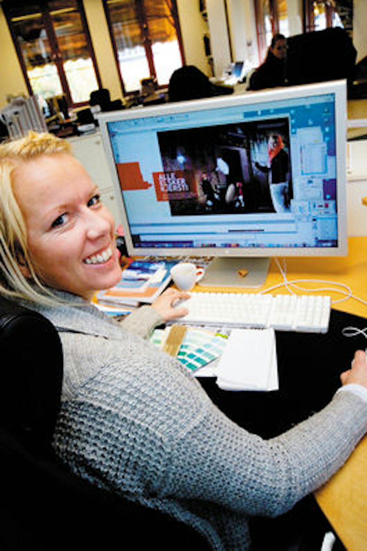SISTE HÅND: Susann Hagen har ansvaret for at det visuelle stemmer i Fri Flyt. Foto: Hans Petter Hval SISTE HÅND: Susann Hagen har ansvaret for at det visuelle stemmer i Fri Flyt. Foto: Hans Petter Hval