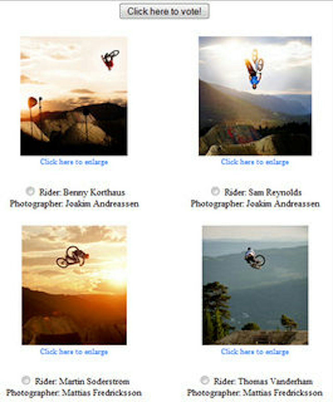 STEM FREM FORSIDEN: Følg linken under for å stemme. Foto: skjermdump av Decklines nettside STEM FREM FORSIDEN: Følg linken under for å stemme. Foto: skjermdump av Decklines nettside