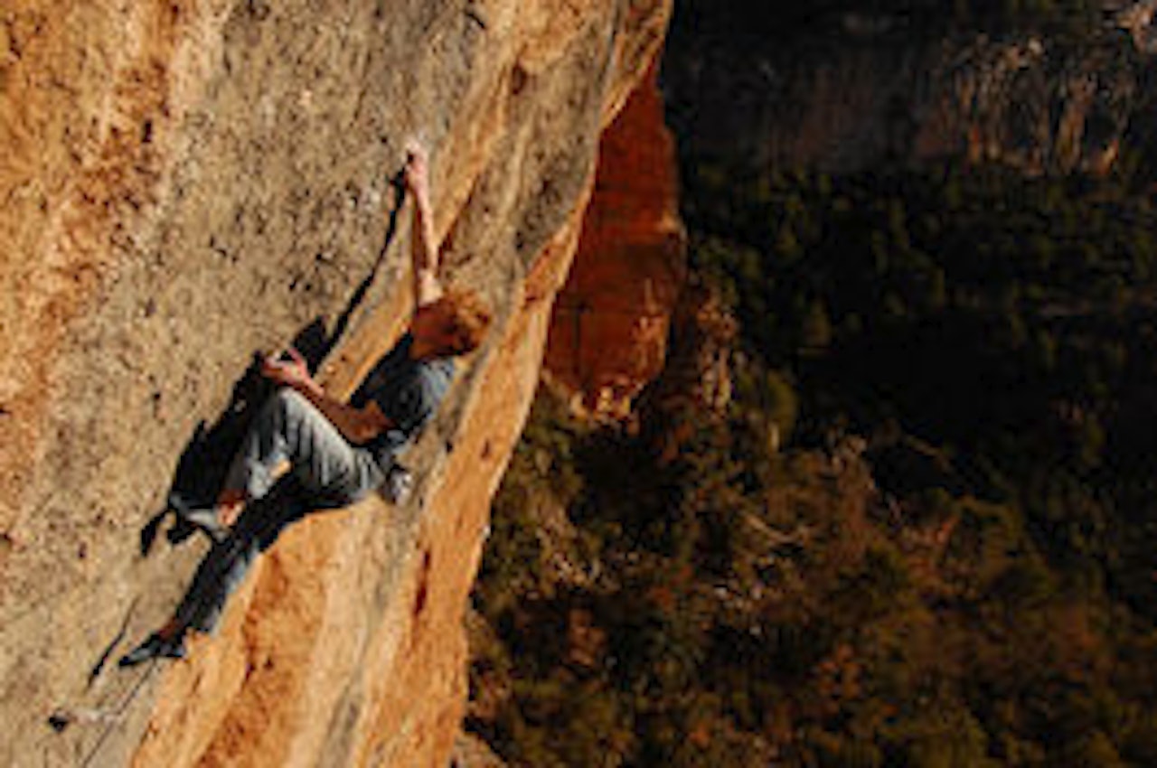 NORGES BESTE: Magnus i Estado Critico (9a), Siurana i Spania. Foto: Privat NORGES BESTE: Magnus i Estado Critico (9a), Siurana i Spania. Foto: Privat