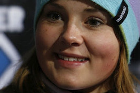 NEST BEST: Helene Olafsen fikk sølv under dagens boardercross. Foto: HPHval