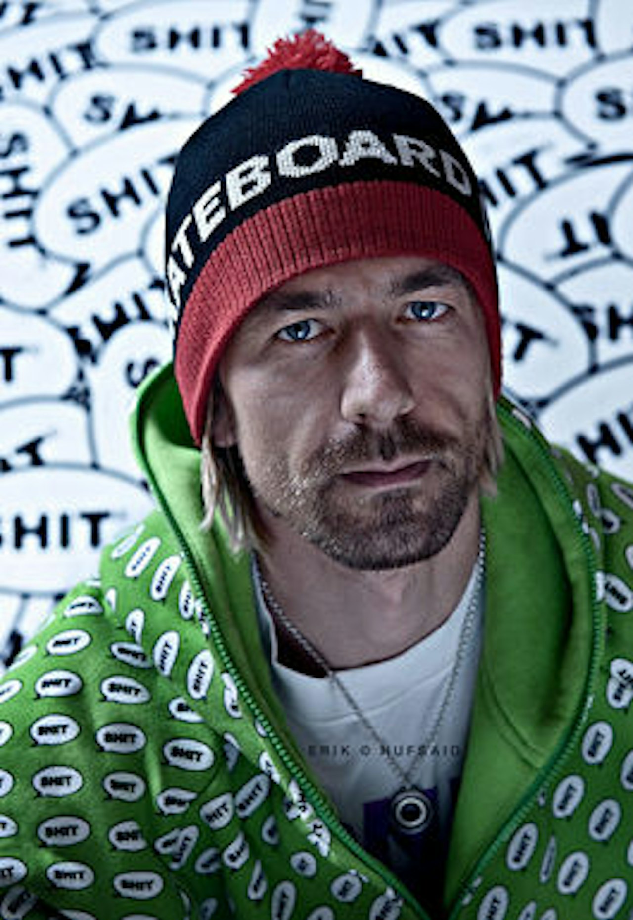 STIKKER: Frode Goa har gjort Shit til mer enn klistremerkler og skateboard. Bilde: Erik Jørgensen STIKKER: Frode Goa har gjort Shit til mer enn klistremerkler og skateboard. Bilde: Erik Jørgensen