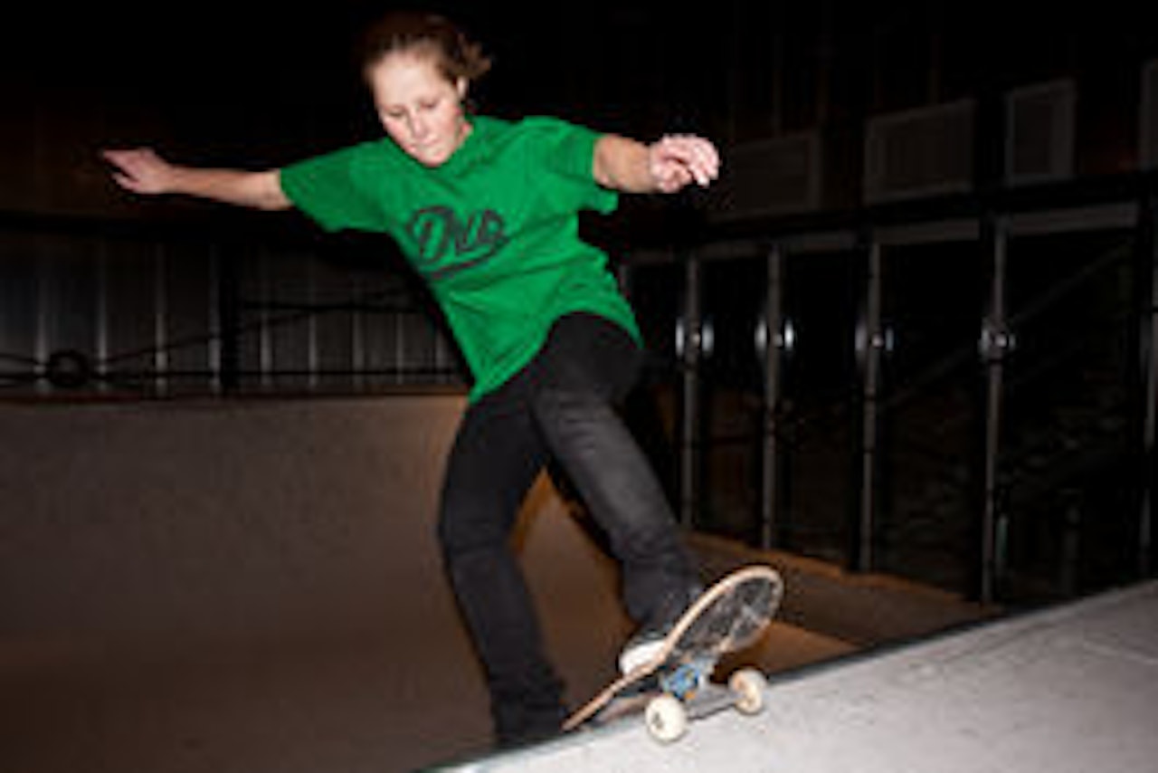 Torill Tuborg i minirampen. Foto: Astrid Johnsen Torill Tuborg i minirampen. Foto: Astrid Johnsen