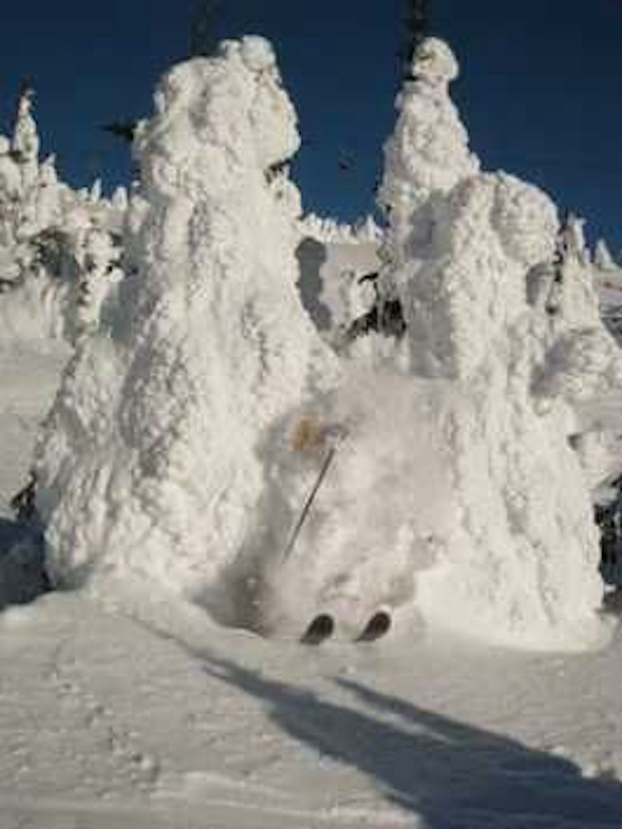 Are gunner gjennom en "Snow Ghost" i Big White Are gunner gjennom en "Snow Ghost" i Big White