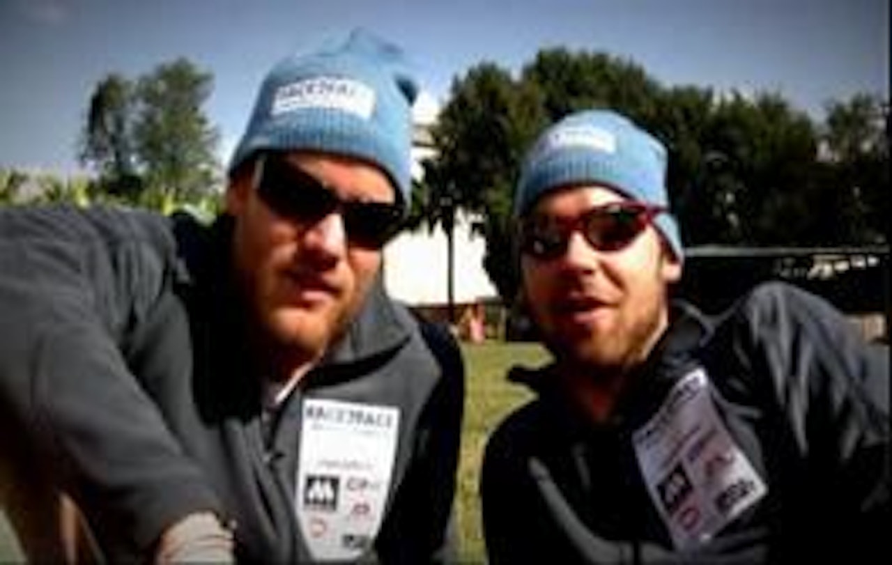 PÅ PLASS: Petter Nyquist og Lars Oma Erichsrud skal bestige Ama Dablam i Nepal.