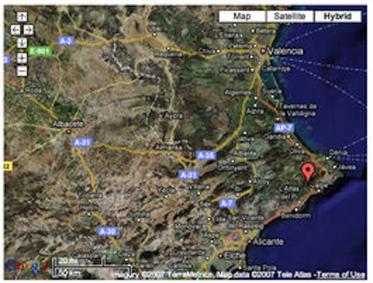 Den tragiske ulykken skjedde i nærheten av Alicante. Den tragiske ulykken skjedde i nærheten av Alicante.