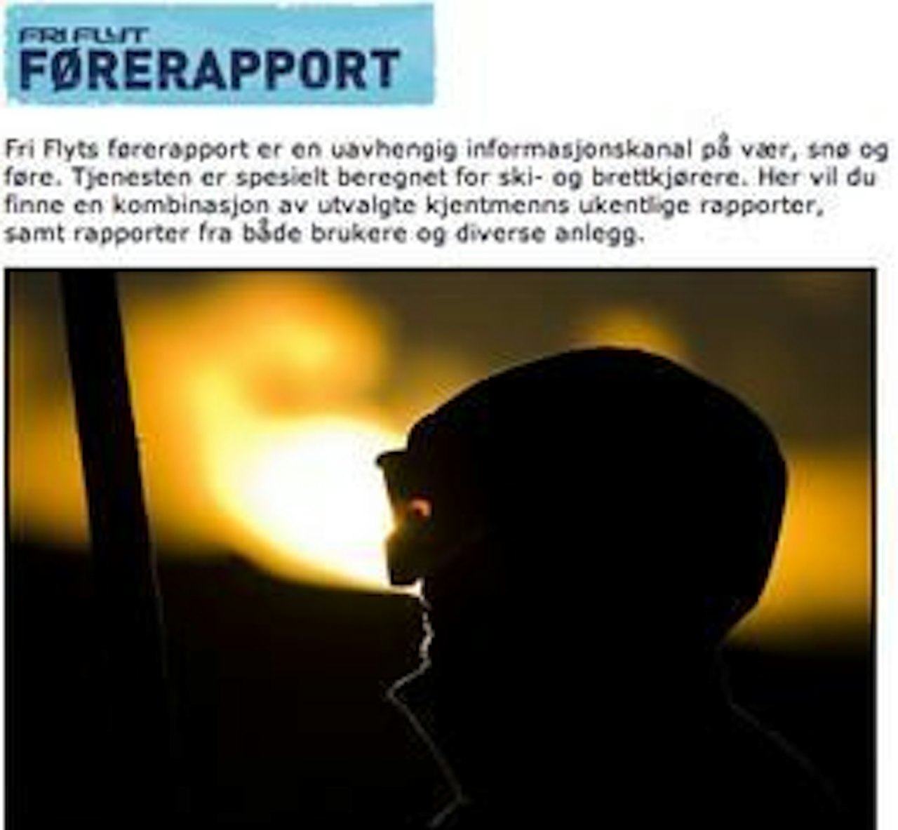 OPPDATERT: Fri Flyts Førerapport har som delmål å være brukerstyrt. OPPDATERT: Fri Flyts Førerapport har som delmål å være brukerstyrt.