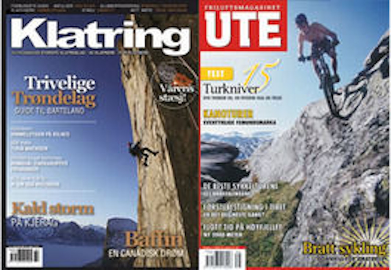 EKSPANDERER: Fri Flyt AS har nå kjøpt publikasjonene UTE og Klatring. EKSPANDERER: Fri Flyt AS har nå kjøpt publikasjonene UTE og Klatring.
