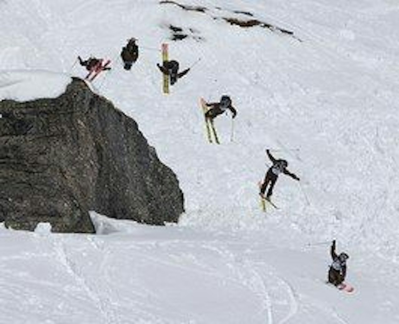 Høy standard på kjøringen under Røldal Freeride Challenge. Foto: Sverre Hjørnevik Høy standard på kjøringen under Røldal Freeride Challenge. Foto: Sverre Hjørnevik
