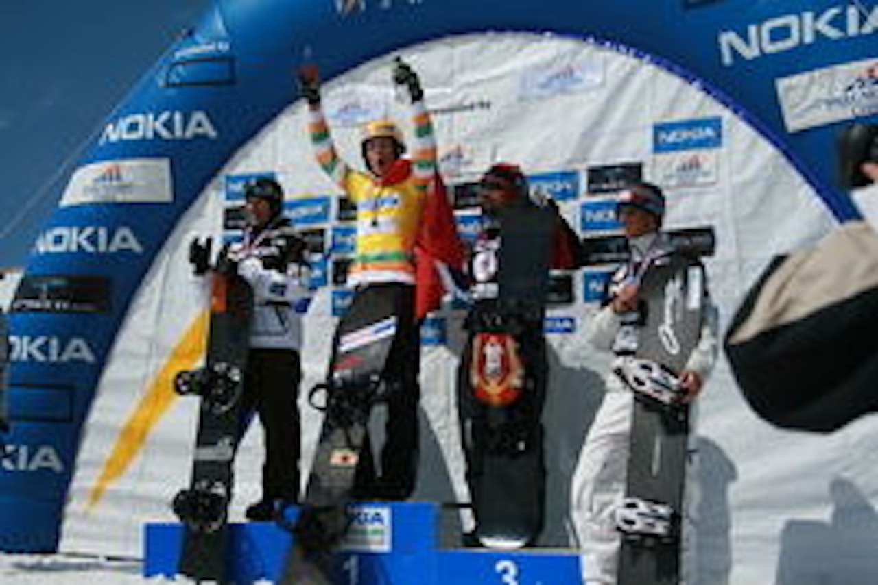 Stian Sivertzen klatret til toppen av pallen i årets første FIS renn. Foto: Grundelius Stian Sivertzen klatret til toppen av pallen i årets første FIS renn. Foto: Grundelius