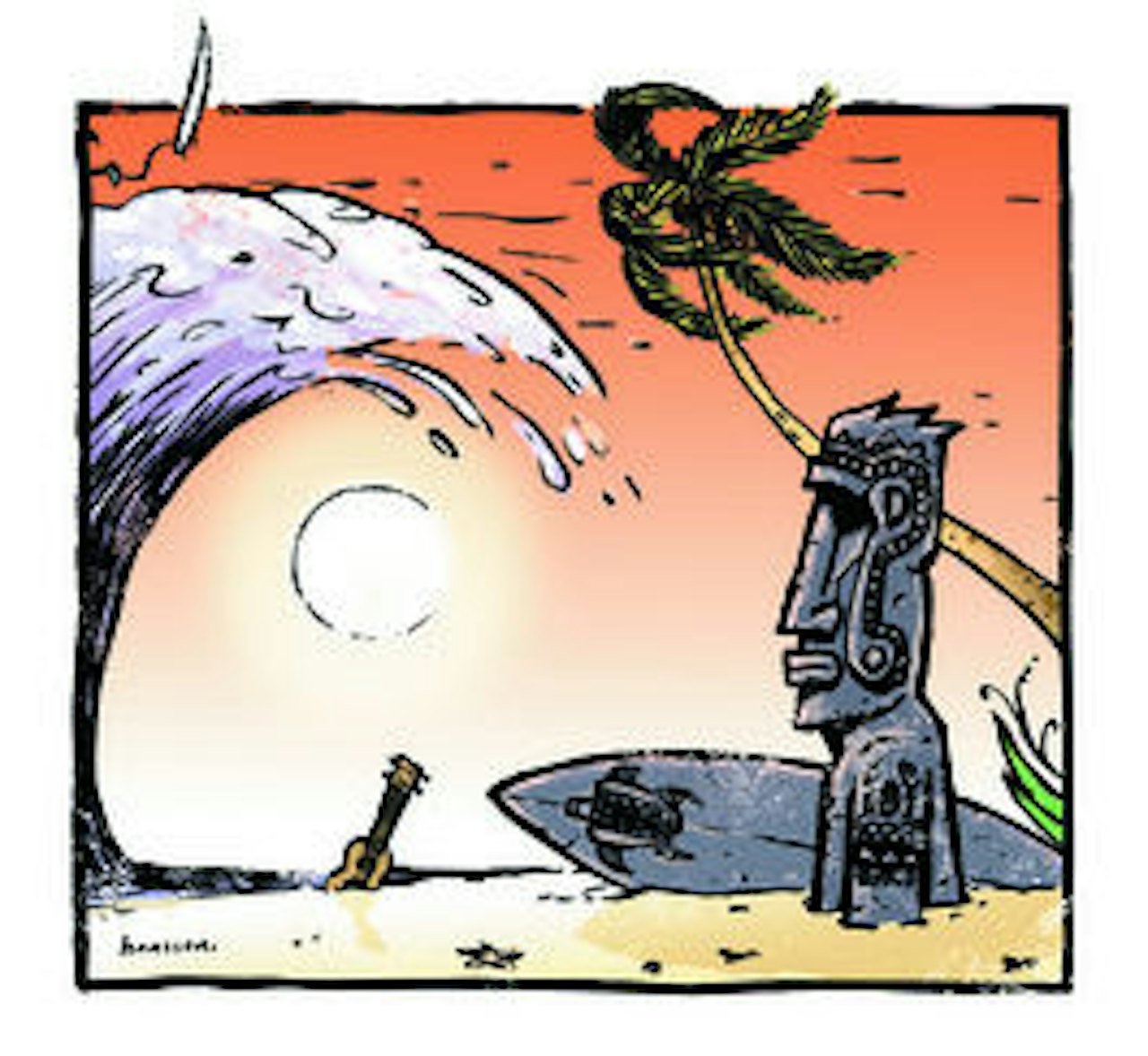 Skal artikkelforfatteren la bølgene seire over den fordømte fornuften? Ill: Atle Hansson Skal artikkelforfatteren la bølgene seire over den fordømte fornuften? Ill: Atle Hansson